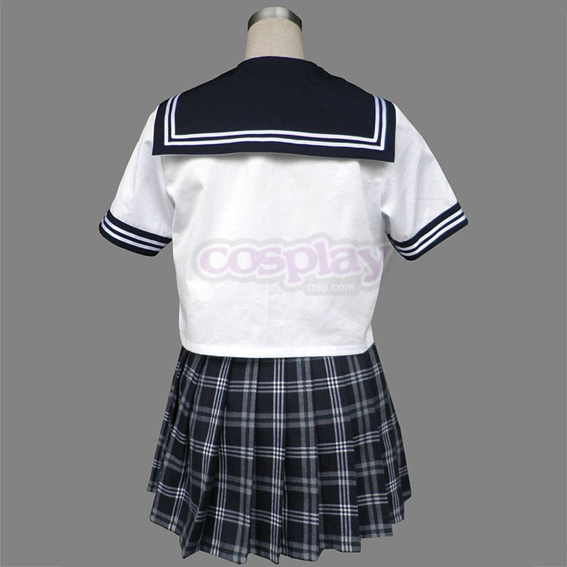 Sailor Uniform 5 Black Grid Cosplay Costumes New Zealand Online Store