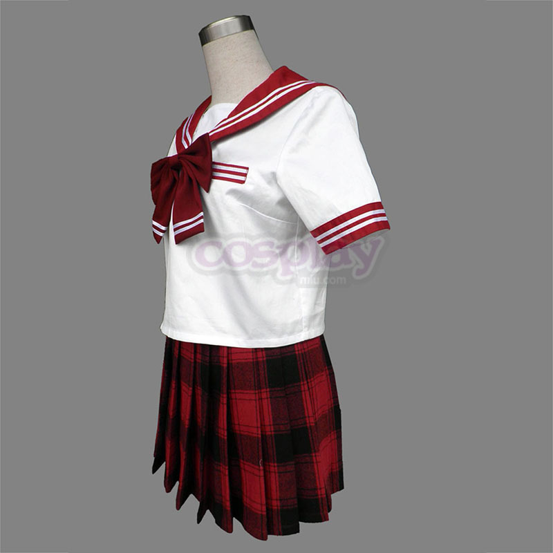 Sailor Uniform 6 Red Grid Cosplay Costumes New Zealand Online Store