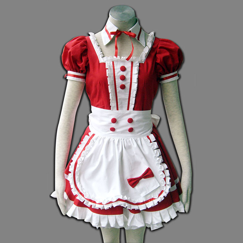 Red Maid Uniform 6 Cosplay Costumes New Zealand Online Store