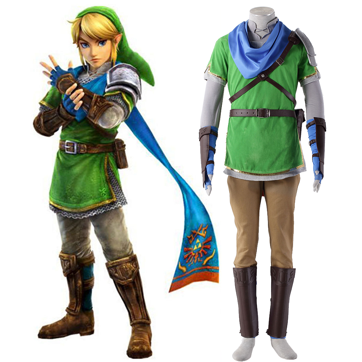 The Legend of Zelda Hyrule-Warriors Link 5 Cosplay Costumes New Zealand Online Store