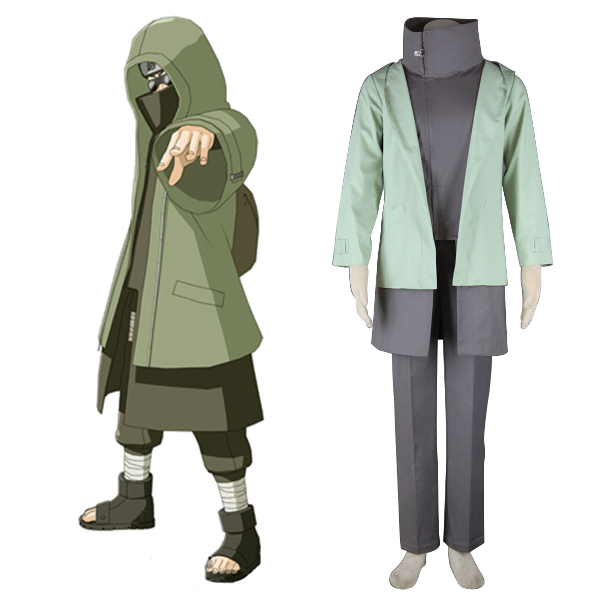 Naruto Shippuden Aburame Shino 2 Cosplay Costumes New Zealand Online Store