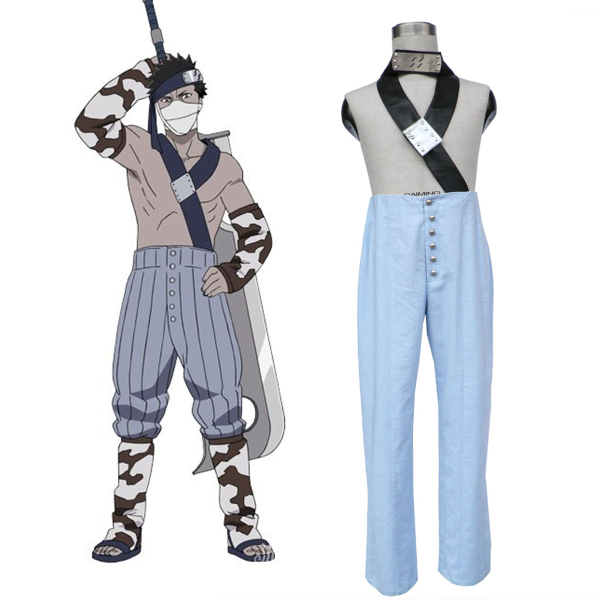 Naruto Momochi Zabuza 1 Cosplay Costumes New Zealand Online Store