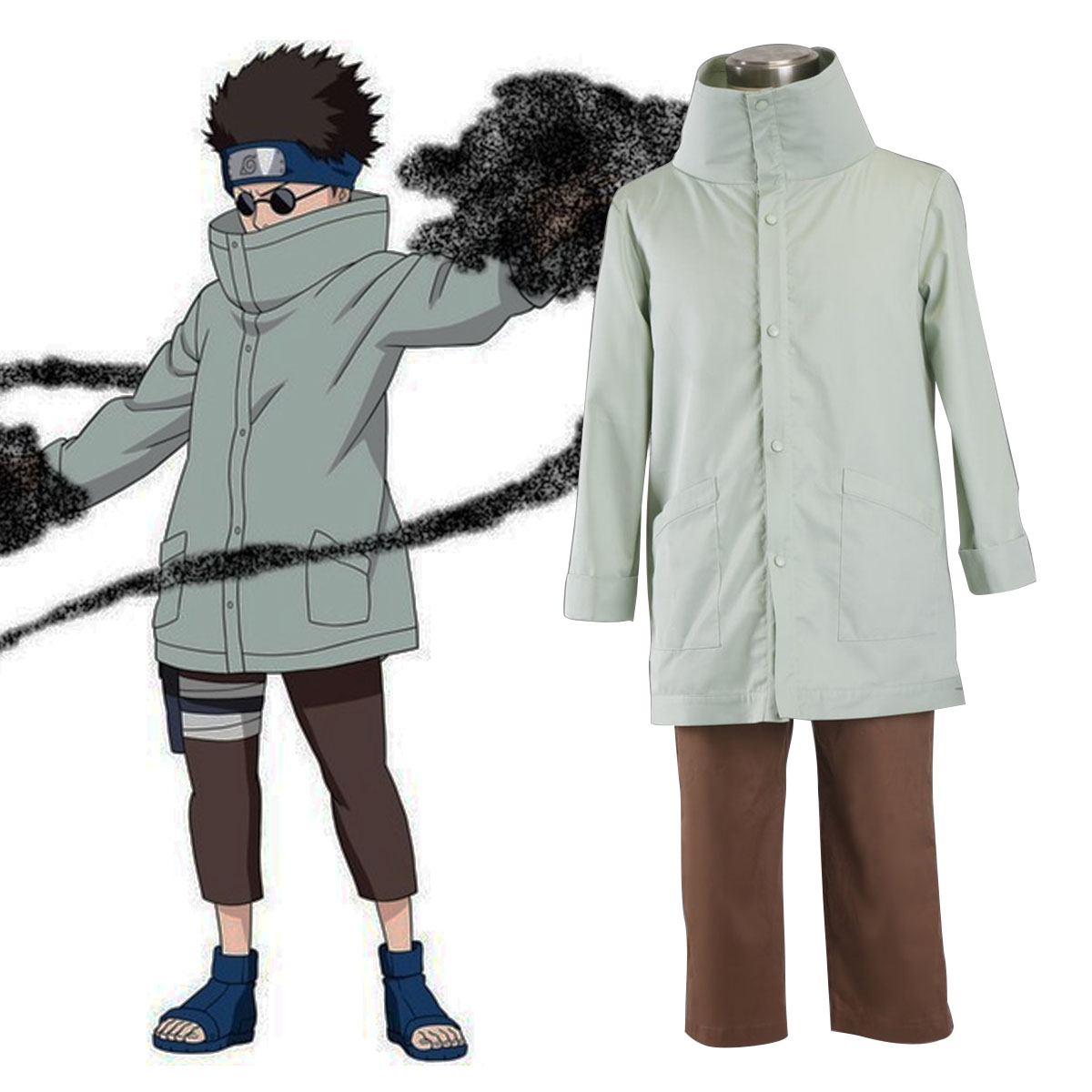 Naruto Aburame Shino 1 Cosplay Costumes New Zealand Online Store