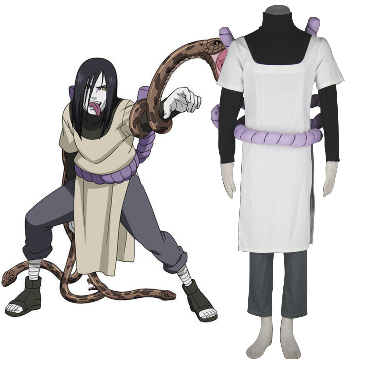 Naruto Orochimaru 1 Cosplay Costumes New Zealand Online Store