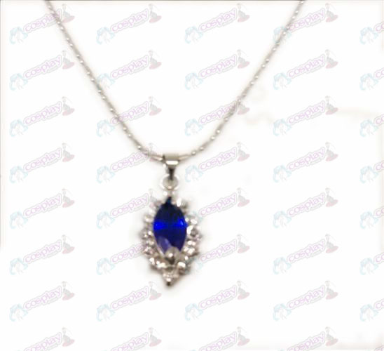 D Blister Black Butler Accessories Diamond Necklace (Blue)