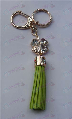 Shugo Chara! Accessories White Diamond Keychain (Green)