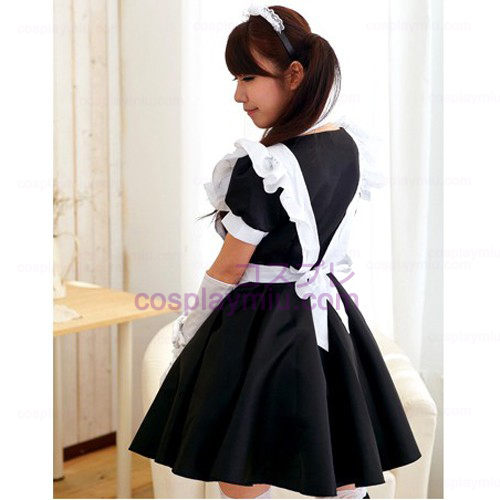 Black White Lolita Cosplay Maid Costumes