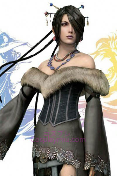 Final Fantasy X Lulu Long Cosplay Wig