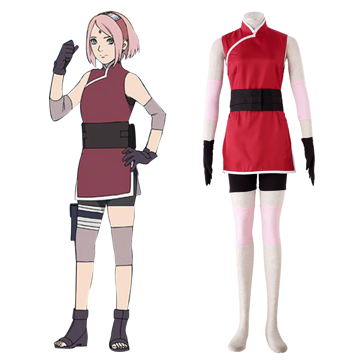 Naruto Sakura Haruno 3 Cosplay Costumes New Zealand Online Store