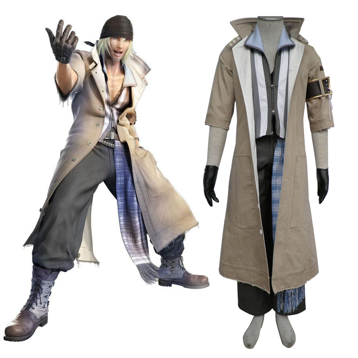Final Fantasy XIII Snow Villiers 1 Cosplay Costumes New Zealand Online Store