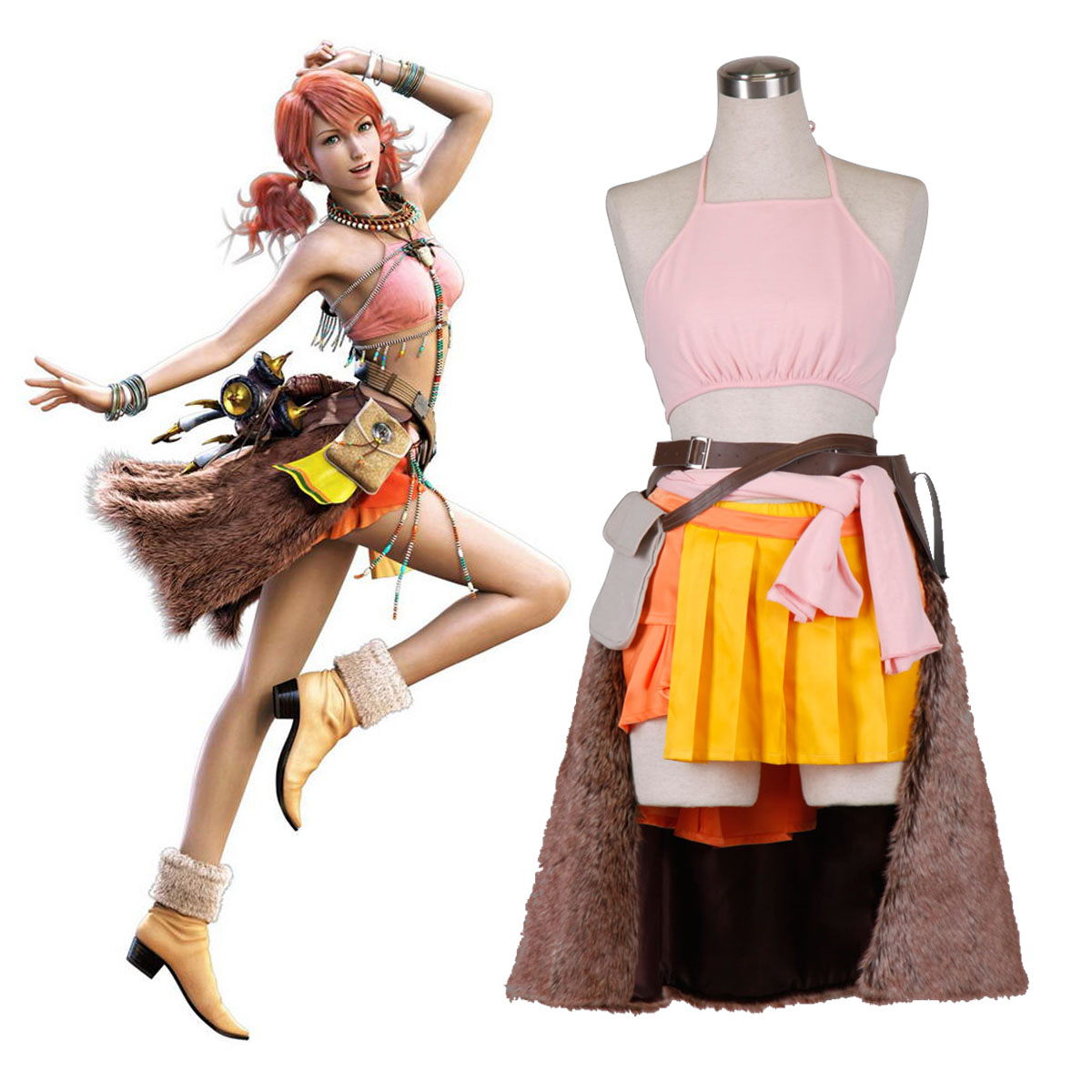 Final Fantasy XIII Oerba Dia Vanille 1 Cosplay Costumes New Zealand Online Store