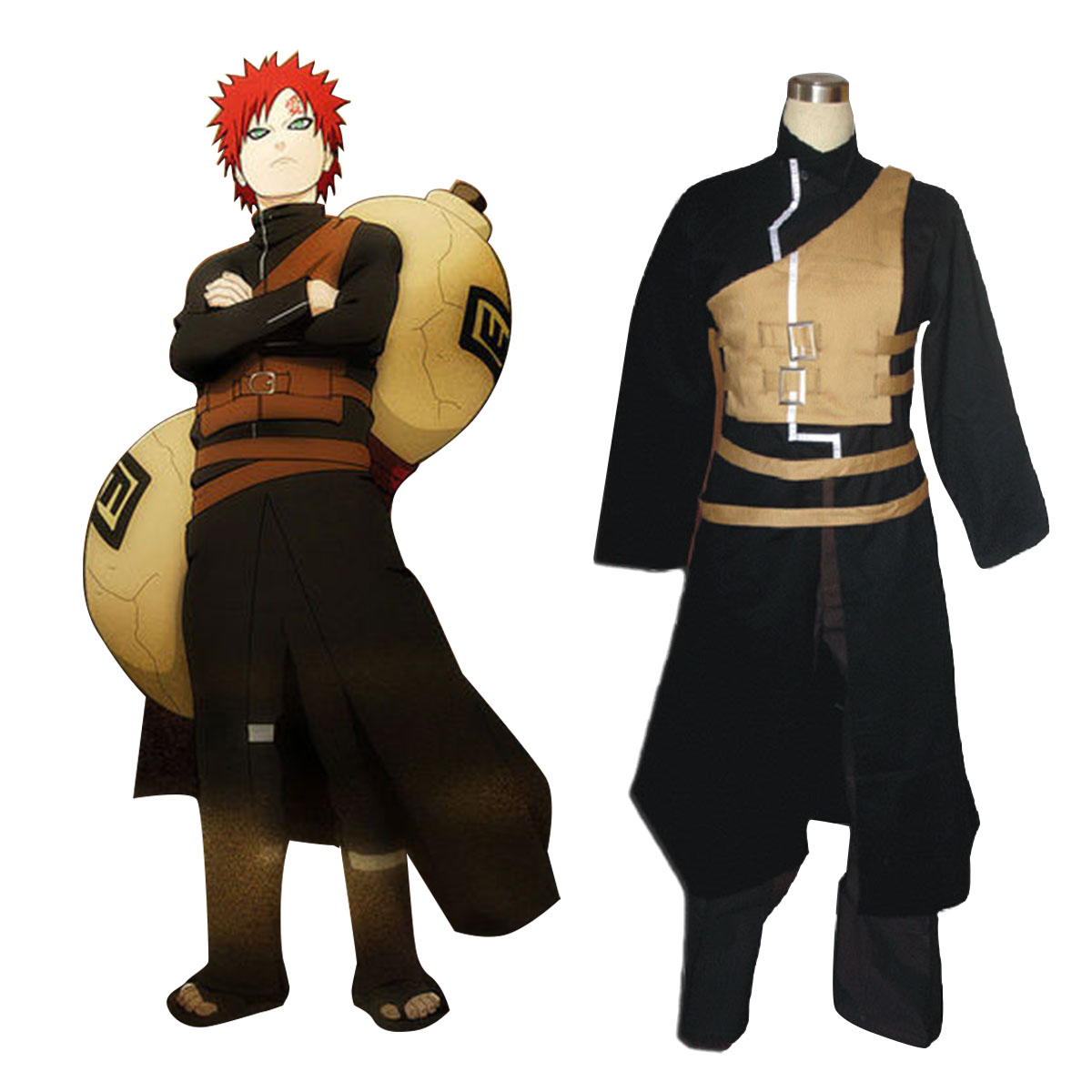 Naruto Shippuden Gaara 2 Cosplay Costumes New Zealand Online Store