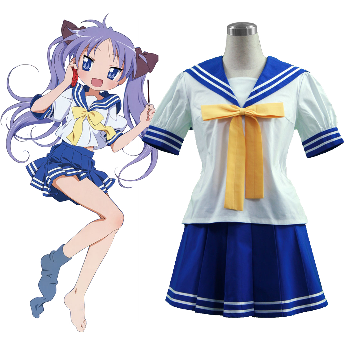 Lucky☆Star Hiiragi Kagami 1 Cosplay Costumes New Zealand Online Store