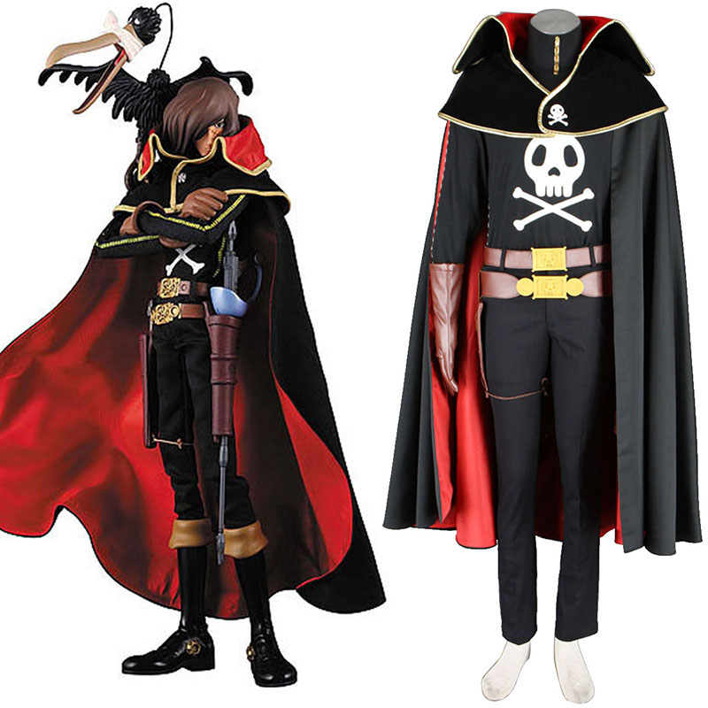 Galaxy Express 999 Captain Harlock Cosplay Costumes New Zealand Online Store