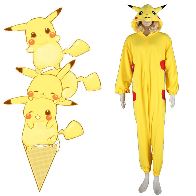 Pokémon Pikachu Pajamas 1 Cosplay Costumes New Zealand Online Store