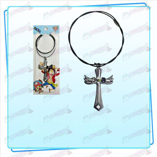 One Piece Accessories Usopp flag wings cross wire chain