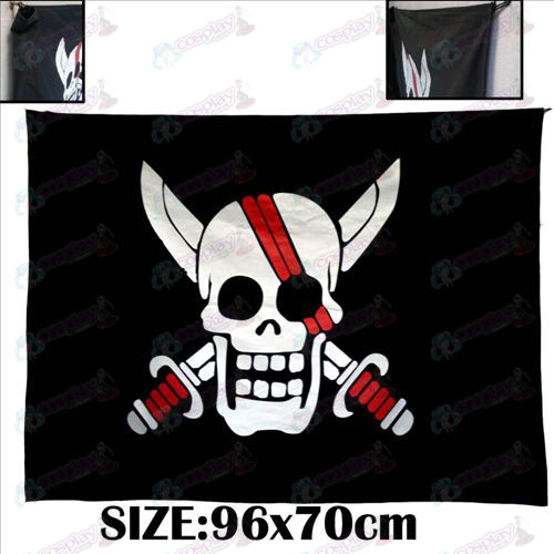 One Piece Red Hair Pirates Pirate Flag Commemorative Edition Cosplay Flag Animation Art Characters One Piece
