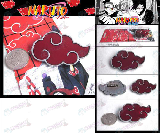 Naruto Red Cloud brooch
