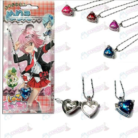 Shugo Chara! Accessories blue heart-shaped locket necklace