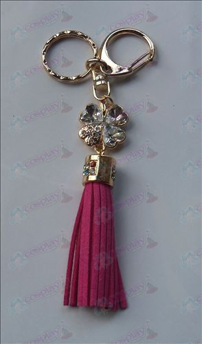 Shugo Chara! Accessories White Diamond Keychain (Rose)
