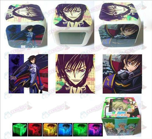 Lelouch three surface color colorful alarm clock