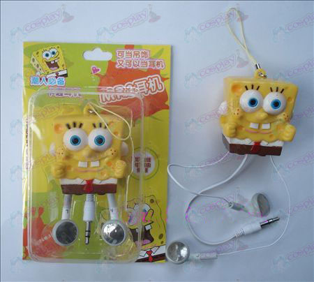 SpongeBob SquarePants Accessories Retractable MP3 Earphone (a)