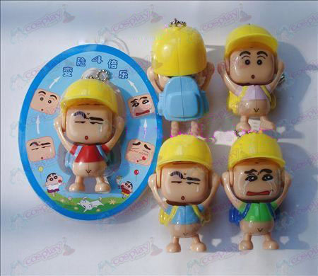 Crayon Shin-chan Accessories face doll ornaments (a) red