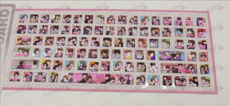 PVC keyboard stickers (world's first love)