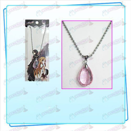 Sword Art Online Accessories Yui heart crystal necklace (pink)