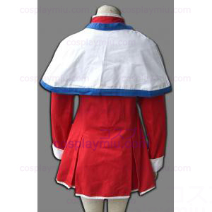 Kanon Girl Blue Edge Scarf Uniform Cosplay Costume