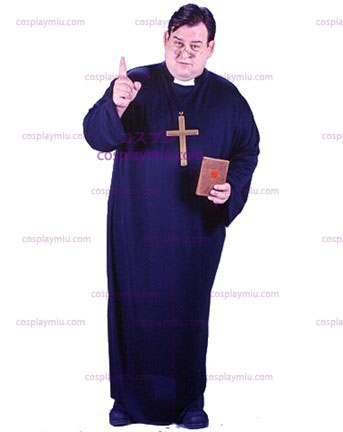 Mens Plus Size Priest Costume