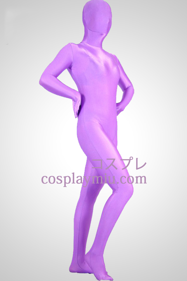 Light Purple Lycra Spandex Zentai Suit