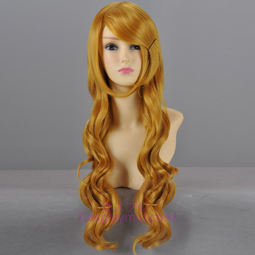 Touhou Project Kirisame Marisa Blond Long Curly Cosplay Wig