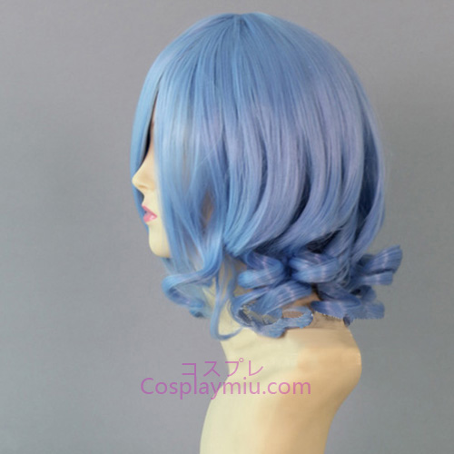 Touhou Project Remilia Scarlet Light Blue Short Cosplay Wig
